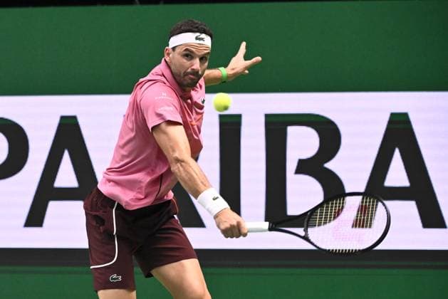 STOCKHOLM, SWEDEN 20241020 Grigor Dimitrov, Bulgaria, in the singles final against Tommy Paul, USA, during the BNP Paribas Nordic Open tennis tournament at Kungliga tennishallen STOCKHOLM SWEDEN x10090x  Copyright: xClaudioxBresciani TTx TENNIS NORDIC OPEN 2024 SINGELFINAL