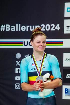 241020 Lotte Kopecky of Belgium after Women s Points Race during day 5 of the 2024 UCI Tissot Track Cycling World Championships on October 20, 2024 in Ballerup Photo Christian Örnberg BILDBYRAN COP 166 CO0482 cykling cycling sykling cykel vm cykel2024 uci tissot track cycling world championships wc 2024 uci tissot track cycling world championships 5 bbeng grappa33  Copyright: CHRISTIANxÖRNBERG BB241020CO029
