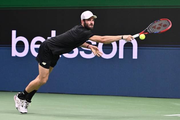 STOCKHOLM, SWEDEN 20241020 Tommy Paul, USA, in the singles final against Grigor Dimitrov, Bulgaria, during the BNP Paribas Nordic Open tennis tournament at Kungliga tennishallen STOCKHOLM SWEDEN x10090x  Copyright: xClaudioxBresciani TTx TENNIS NORDIC OPEN 2024 SINGELFINAL