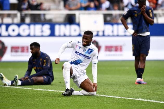 AJ Auxerre v Stade de Reims - Ligue 1 McDonald s 2024 2025 25 Hamed Junior TRAORE (aja) during the Ligue 1 McDonald s match between Auxerre and Reims at Stade de L Abbe-Deschamps on October 20, 2024 in Auxerre, France. Auxerre France  Copyright: xFEPx 776225387
