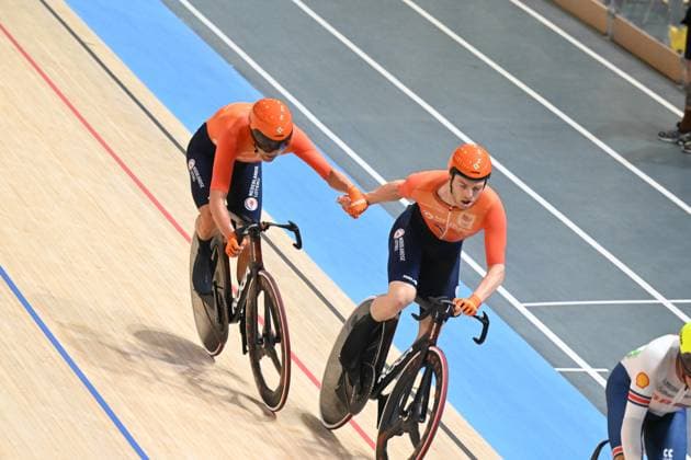 20-10-2024 World Championships Elite Track; Giornata 05; 2024, Olanda; Havik, Yoeri; Hoppezak, Vincent; Velodromo Ballerup; 