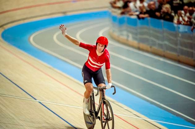 241020 Michael Morkov of Denmark celebrates after Mens Madison during day 5 of the 2024 UCI Tissot Track Cycling World Championships on October 20, 2024 in Ballerup Photo Christian Örnberg BILDBYRAN COP 166 CO0482 cykling cycling sykling cykel vm cykel2024 uci tissot track cycling world championships wc 2024 uci tissot track cycling world championships 5 bbeng grappa33 jubel  Copyright: CHRISTIANxÖRNBERG BB241020CO100