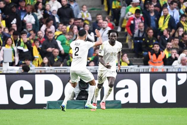 FC Nantes v OGC Nice - Ligue 1 McDonald s 2024 2025 29 Evann GUESSAND (ogcn) during the Ligue 1 McDonald s match between Nantes and Nice at Stade de la Beaujoire on October 20, 2024 in Nantes, France. Nantes France  Copyright: xFEPx 776225453