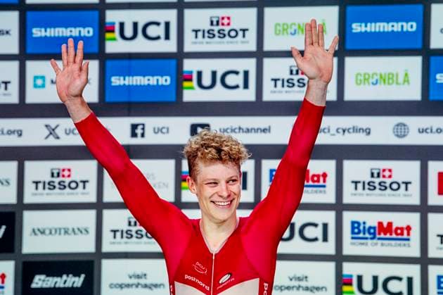 241020 Tobias Aagaard Hansen of Denmark celebrates after Mens Elimination Race during day 5 of the 2024 UCI Tissot Track Cycling World Championships on October 20, 2024 in Ballerup Photo Christian Örnberg BILDBYRAN COP 166 CO0482 cykling cycling sykling cykel vm cykel2024 uci tissot track cycling world championships wc 2024 uci tissot track cycling world championships 5 bbeng grappa33  Copyright: CHRISTIANxÖRNBERG BB241020CO103