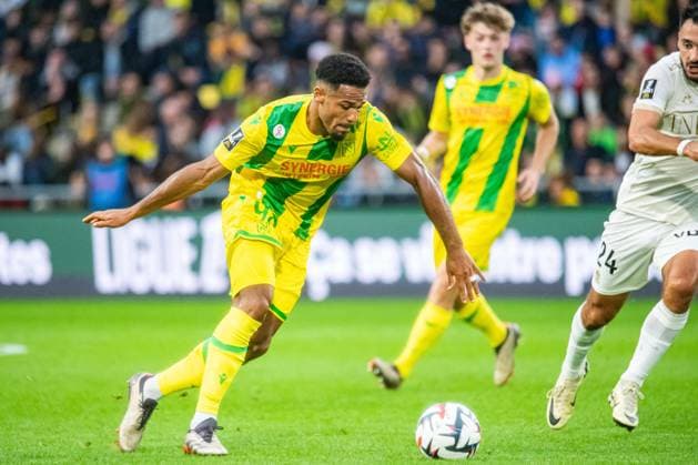 Kelvin Amian (FC NANTES) FOOTBALL : FC Nantes vs OGC Nice - Ligue 1 - Journée 8 - 20 10 2024 BaptisteAutissier Panoramic 