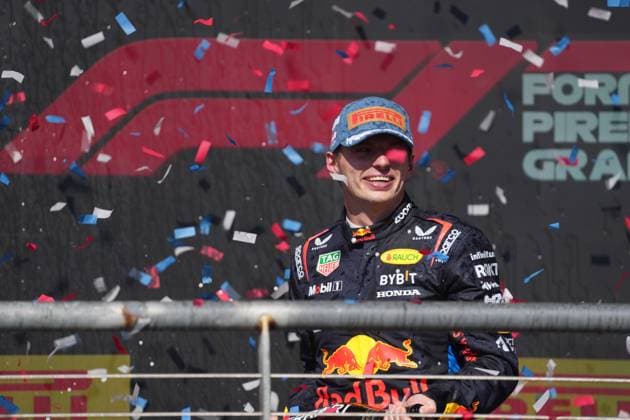 FORMULA 1 PIRELLI UNITED STATES GRAND PRIX 2024 20 10 2024, Circuit of The Americas, Austin, FORMULA 1 PIRELLI UNITED STATES GRAND PRIX 2024 ,in the picture 3rd place for Max Verstappen NLD , Oracle Red Bull Racing nordphotoxGmbHx xBratic nph00250