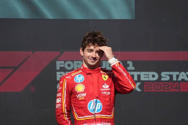 20 10 2024, Circuit of The Americas, Austin, FORMULA 1 PIRELLI UNITED STATES GRAND PRIX 2024 ,in the picture winner Charles Leclerc MCO , Scuderia Ferrari HP Photo by Hasan Bratic DeFodi Images not used in POL SRB CRO FRA GBR NED ITA USA Defodi 506 20241020 hbr 2586 Defodi-506 not used in POL SRB CRO FRA GBR NED ITA USA