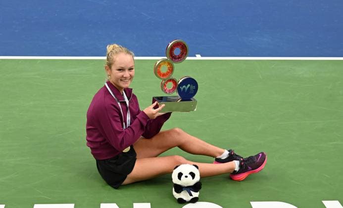 2024 ITF World Tennis Tour Junior Finals Chengdu , China Girls Final Winner Emerson Jones AUS