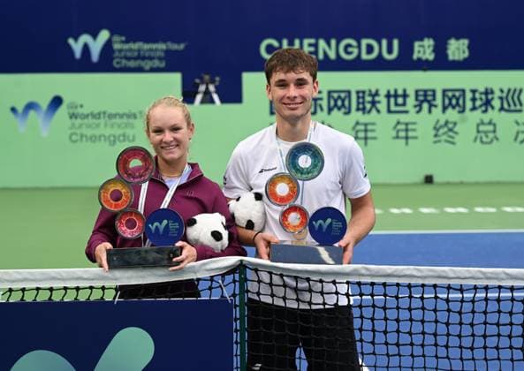 2024 ITF World Tennis Tour Junior Finals Chengdu , China Final Winners Emerson Jones AUS and Mees Rottgering NED