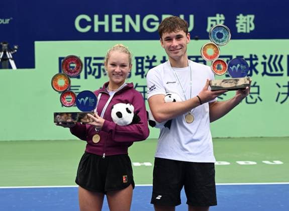 2024 ITF World Tennis Tour Junior Finals Chengdu , China Final Winners Emerson Jones AUS and Mees Rottgering NED