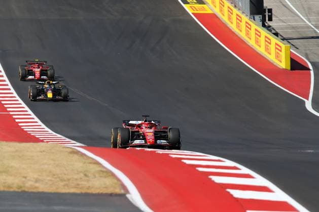 October 20, 2024, Austin, Texas, USA: Charles Leclerc (MON) - Scuderia Ferrari - Ferrari SF-24 - Ferrari .. during the Race of Formula 1 Pirelli United States Grand Prix 2024, scheduled to take place at Circuit of Americas in Austin, TX (USA) Sept 18-20, 2024 Austin USA - ZUMAm217 20241020_zsp_m217_102 Copyright: xAlessioxDexMarcox