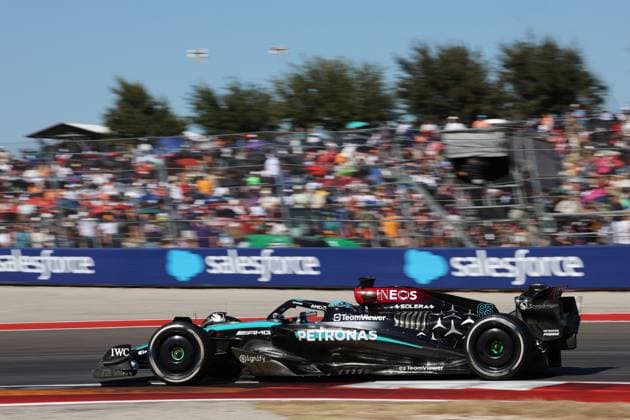 Georg Russell GBR Mercedes Benz 63, Race, Formula 1 Pirelli Grand Prix, FIA F1 World Championship, Circuit of America, Austin Texas, 20 10 2024, USA