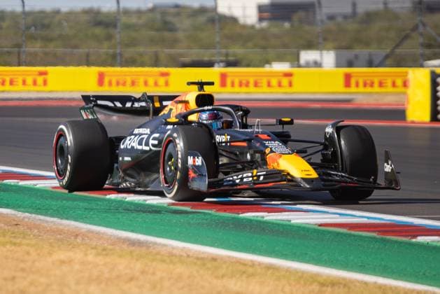 AUSTIN, TX - OCTOBER 20: Max Verstappen (1) of Netherlands and team Oracle Red Bull Racing during the Formula 1 Pirelli United States Grand Prix on October 20, 2024 at the Circuit of The Americas in Austin, TX. (Photo by Bob Kupbens Icon Sportswire)(Photo by Bob Kupbens Icon Sportswire) AUTO: OCT 20 F1 Pirelli United States Grand Prix EDITORIAL USE ONLY Icon2410201871