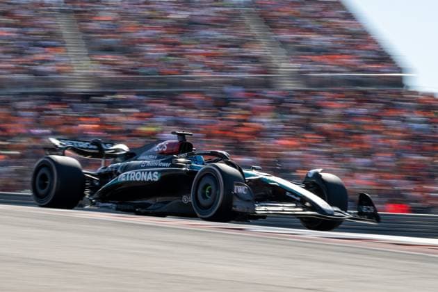 George Russell Mercedes AMG Petronas Formula One Team, Great Britain, 63 in Mercedes AMG F1 W15 E Performance, USA, Formula 1 World Championship, Pirelli Grand Prix of the United States of America, Circuit of the Americas Austin, Race, 20 10 2024 USA, Formula 1 World Championship, Pirelli Grand Prix of the United States of America, Circuit of the Americas Austin, Race, 20 10 2024 Austin Copyright: xEibner-Pressefoto Memmlerx EP_MMR