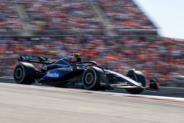 Franco Colapinto Williams Racing, Argentina, 43 in Williams FW46, USA, Formula 1 World Championship, Pirelli Grand Prix of the United States of America, Circuit of the Americas Austin, Race, 20 10 2024 USA, Formula 1 World Championship, Pirelli Grand Prix of the United States of America, Circuit of the Americas Austin, Race, 20 10 2024 Austin Copyright: xEibner-Pressefoto Memmlerx EP_MMR