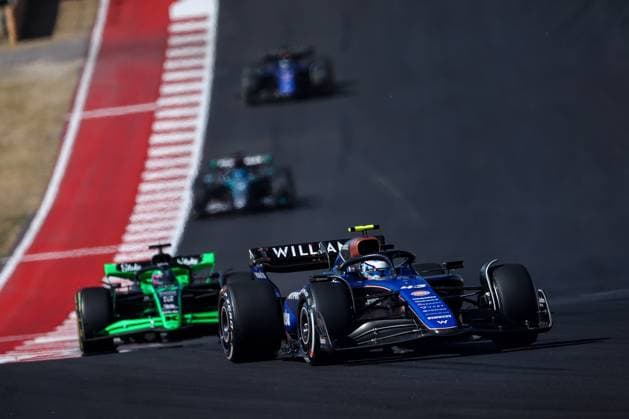 43 COLAPINTO Franco (arg), Williams Racing FW46, action during the Formula 1 Pirelli United States Grand Prix 2024, 19th round of the 2024 Formula One World Championship, WM, Weltmeisterschaft from October 18 to 20, 2024 on the Circuit of the Americas, in Austin, United States of America - F1 - US GRAND PRIX 2024 DPPI Panoramic  241020_R19_USA_DP_EA020926