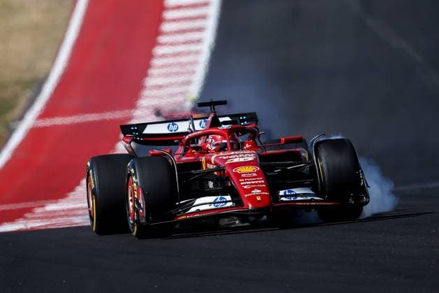16 LECLERC Charles (mco), Scuderia Ferrari SF-24, action during the Formula 1 Pirelli United States Grand Prix 2024, 19th round of the 2024 Formula One World Championship, WM, Weltmeisterschaft from October 18 to 20, 2024 on the Circuit of the Americas, in Austin, United States of America - F1 - US GRAND PRIX 2024 DPPI Panoramic  241020_R19_USA_DP_EA020793