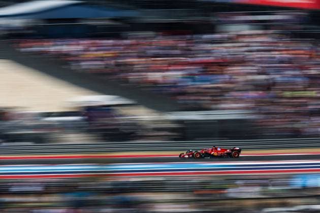 16 LECLERC Charles (mco), Scuderia Ferrari SF-24, action during the Formula 1 Pirelli United States Grand Prix 2024, 19th round of the 2024 Formula One World Championship, WM, Weltmeisterschaft from October 18 to 20, 2024 on the Circuit of the Americas, in Austin, United States of America - F1 - US GRAND PRIX 2024 DPPI Panoramic  241020_R19_USA_DP_EA021258