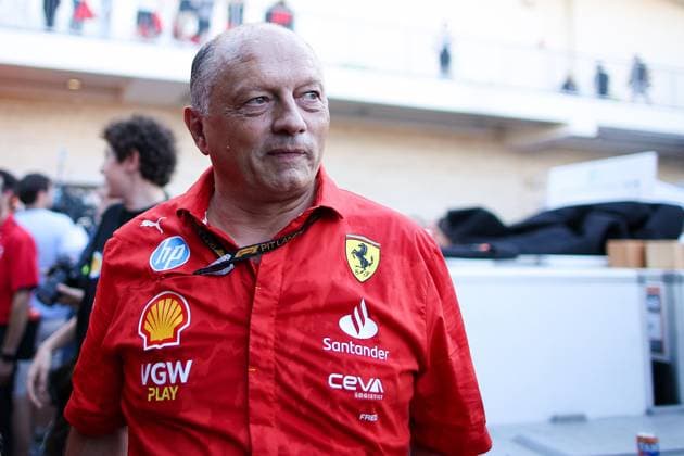 VASSEUR Frédéric (fra), Team Principal & General Manager of the Scuderia Ferrari, portrait celebration during the Formula 1 Pirelli United States Grand Prix 2024, 19th round of the 2024 Formula One World Championship, WM, Weltmeisterschaft from October 18 to 20, 2024 on the Circuit of the Americas, in Austin, United States of America - F1 - US GRAND PRIX 2024 DPPI Panoramic  241021_R19_USA_DP_EA013042