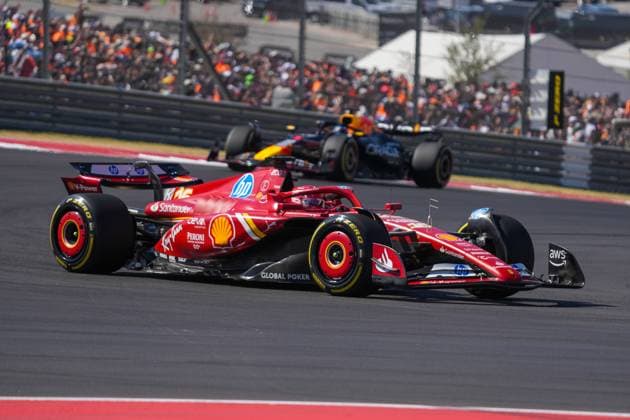 October 20, 2024, Austin, Texas, USA: Charles Leclerc (MON) - Scuderia Ferrari - Ferrari SF-24 - Ferrari during the Race of Formula 1 Pirelli United States Grand Prix 2024, scheduled to take place at Circuit of Americas in Austin, TX (USA) Sept 18-20, 2024 Austin USA - ZUMAm217 20241020_zsp_m217_182 Copyright: xAlessioxDexMarcox