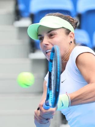 October 21, 2024, Tokyo, Japan - Bulgaria s Viktoriya Tomova returns the ball against Russia s Veronika Kudermetova during the first round match of the Toray Pan Pacific Open tennis tournament at the Ariake Coliseum in Tokyo on Monday, October 21, 2024. Tomova defeated Kudermetova. (photo by Yoshio Tsunoda AFLO) Noxthirdxpartyxsales  (270575854)