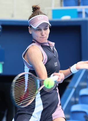 October 21, 2024, Tokyo, Japan - Russia s Veronika Kudermetova returns the ball against Bulgaria s Viktoriya Tomova during the first round match of the Toray Pan Pacific Open tennis tournament at the Ariake Coliseum in Tokyo on Monday, October 21, 2024. Tomova defeated Kudermetova. (photo by Yoshio Tsunoda AFLO) Noxthirdxpartyxsales  (270575860)