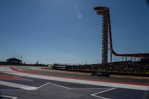 AUSTIN, TEXAS, UNITED STATES: Nico Hulkenberg, racing for the Haas F1 team during the 2024 Formula 1 United States Grand Prix at the Circuit of the Americas in Austin, Texas, United States