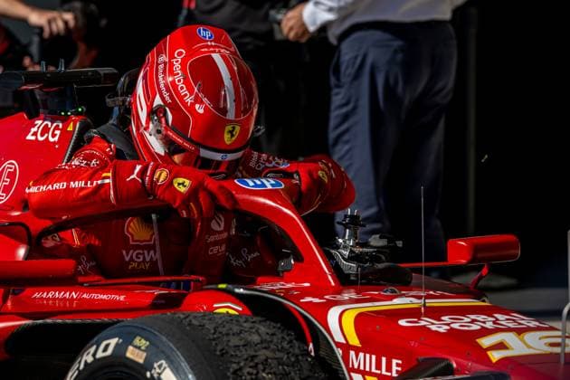 AUSTIN, TEXAS, UNITED STATES: Charles Leclerc, racing for the Ferrari team during the 2024 Formula 1 United States Grand Prix at the Circuit of the Americas in Austin, Texas, United States