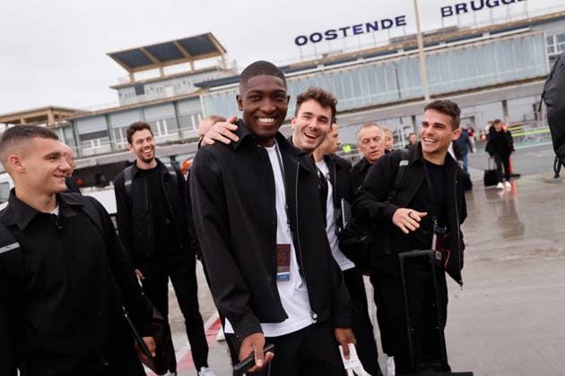 AC Milan v Club Brugge - UEFA Champions League - Media activities OSTEND, BELGIUM - OCTOBER 21 : Ordonez Joel defender of Club Brugge pictured at Ostend-Bruges Airport prior matchday of of the UEFA Champions League, league phase match, between AC Milan and Club Brugge on October 21, 2024 in Ostend, Belgium, 21 10 2024 Ostend Belgium  Copyright: xJanxDexMeuleneirx