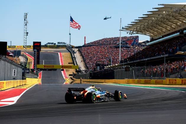 4 Lando Norris GBR, McLaren Formula 1 Team , F1 Grand Prix of USA at Circuit of The Americas on October 20, 2024 in Austin, United States of America Photo by HOCH ZWEI Austin United States of America