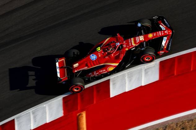 55 Carlos Sainz ESP, Scuderia Ferrari HP , F1 Grand Prix of USA at Circuit of The Americas on October 20, 2024 in Austin, United States of America Photo by HOCH ZWEI Austin United States of America
