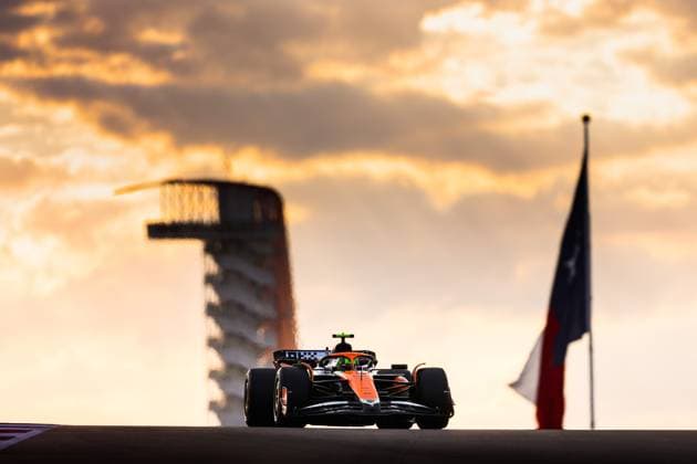 4 Lando Norris GBR, McLaren Formula 1 Team , F1 Grand Prix of USA at Circuit of The Americas on October 20, 2024 in Austin, United States of America Photo by HOCH ZWEI Austin United States of America