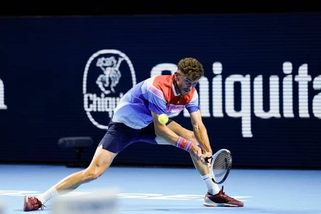21 10 2024, Basel, St Jakobshalle, ATP Swiss Indoorss Basel, Jerome Kym SUI in action Basel St Jakobshalle Basel Switzerland Copyright: xJustPictures.ch DanielaxPorcellix jp-en-DaPo-20241021-_DP15961
