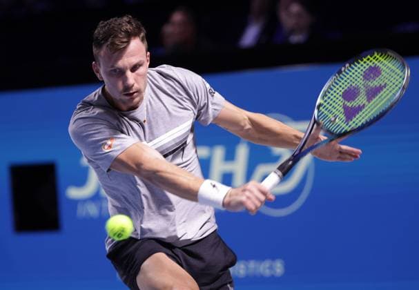 TENNIS - ATP, Tennis Herren Erste Bank Open VIENNA,AUSTRIA,21.OCT.24 - TENNIS - ATP World Tour, Erste Bank Open. Image shows Marton Fucsovics (HUN).  GEPAxpictures xWalterxLuger