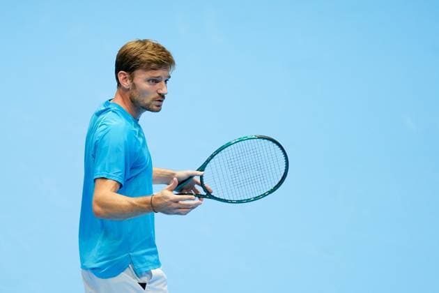 21 10 2024, Basel, St Jakobshalle, ATP Swiss Indoors Basel, David Goffin BEL looks dejected and disappointed Basel St Jakobshalle Basel Switzerland Copyright: xJustPictures.ch DanielaxPorcellix jp-en-DaPo-20241021-_DP16245