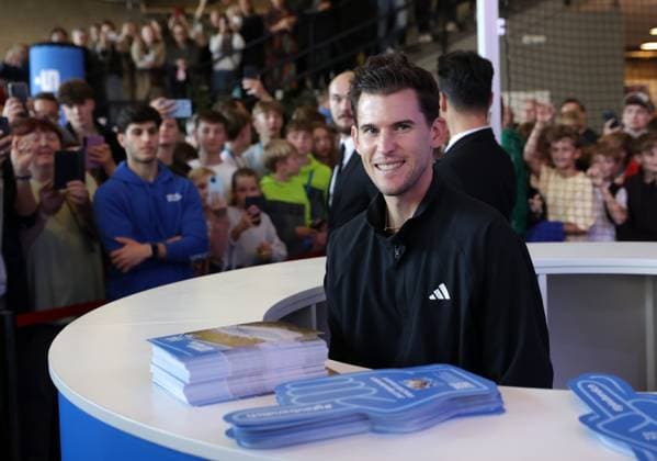 TENNIS - ATP, Tennis Herren Erste Bank Open VIENNA,AUSTRIA,21.OCT.24 - TENNIS - ATP World Tour, Erste Bank Open. Image shows Dominic Thiem (AUT).  GEPAxpictures xWalterxLuger