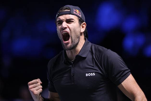 Matteo Berrettini cheers after the win, jubilation, joy, emotion Tennis ERSTE BANK OPEN 2024 ATP 500 Stadthalle Vienna Austria 21 October 2024 Copyright: xJuergenxHasenkopfx