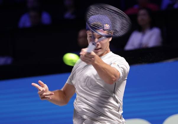 TENNIS - ATP, Tennis Herren Erste Bank Open VIENNA,AUSTRIA,21.OCT.24 - TENNIS - ATP World Tour, Erste Bank Open. Image shows Joel Schwaerzler (AUT).  GEPAxpictures xWalterxLuger