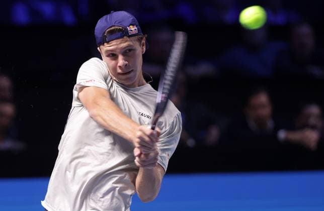 TENNIS - ATP, Tennis Herren Erste Bank Open VIENNA,AUSTRIA,21.OCT.24 - TENNIS - ATP World Tour, Erste Bank Open. Image shows Joel Schwaerzler (AUT).  GEPAxpictures xWalterxLuger