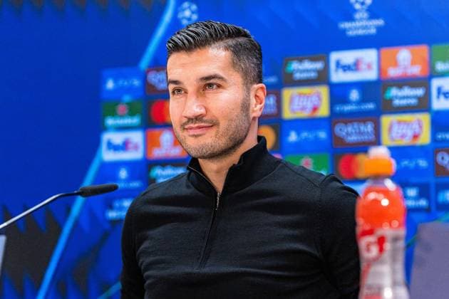 21 10 2024, Press conference before Real Madrid vs Borussia Dortmund, UEFA Champions League, Matchday 3 Nuri Sahin and Julian Brandt at the Borussia Dortmund press conference Copyright: xBahhoxKarax