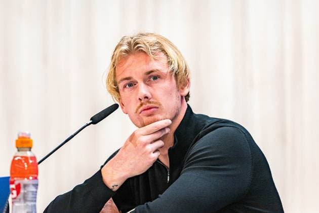 21 10 2024, Press conference before Real Madrid vs Borussia Dortmund, UEFA Champions League, Matchday 3 Nuri Sahin and Julian Brandt at the Borussia Dortmund press conference Copyright: xBahhoxKarax