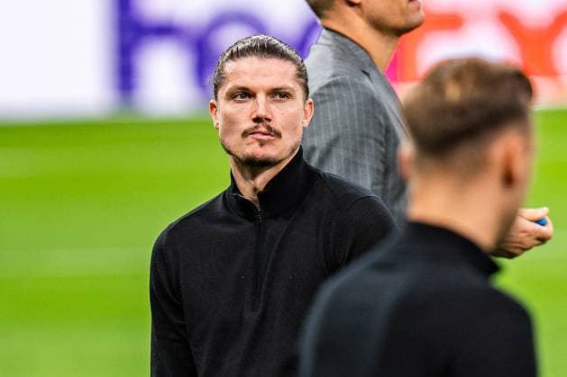 21 10 2024, Press conference before Real Madrid vs Borussia Dortmund, UEFA Champions League, Matchday 3 Borussia Dortmund to inspect the pitch at the Santiago Bernabeu, here Marcel Sabitzer Copyright: xBahhoxKarax