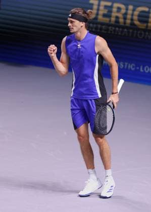 Alexander Zverev makes a fist and cheers, cheers, joy, emotion Tennis ERSTE BANK OPEN 2024 ATP 500 Stadthalle Vienna Austria 21 October 2024 Copyright: xJuergenxHasenkopfx
