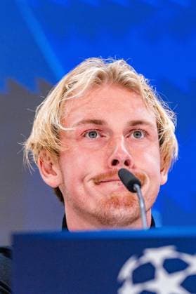 21 10 2024, Press conference before Real Madrid vs Borussia Dortmund, UEFA Champions League, Matchday 3 Nuri Sahin and Julian Brandt at the Borussia Dortmund press conference Copyright: xBahhoxKarax