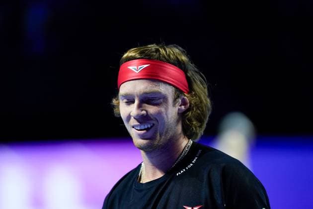 21 10 2024, Basel, St Jakobshalle, ATP Swiss Indoors Basel, Portrait headshot close up of Andrey Rublev RUS Basel St Jakobshalle Basel Switzerland Copyright: xJustPictures.ch DanielaxPorcellix jp-en-DaPo-20241021-_DP16637