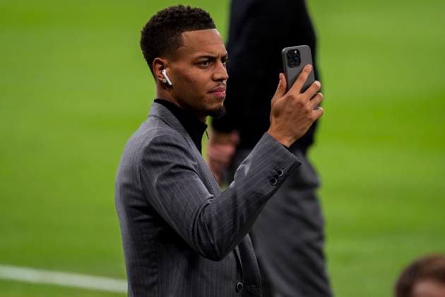 Champions League 2024 25 League Phase MD3: Borussia Dortmund Training Session and press conference, PK, Pressekonferenz Felix Nmecha of Borussia Dortmund seen walking on the pitch during Borussia Dortmund Training Session and Press Conference ahead of the Champions League 2024 25 League Phase MD3 football match against Real Madrid at Estadio Santiago Bernabeu on October 21, 2024 in Madrid, Spain. Madrid Estadio Santiago Bernabeu Madrid Spain Copyright: xAlbertoxGardinx AGardin_20241021_Football_Champions_Borussia_Dortmund_PC_091
