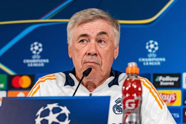 21 10 2024, Press conference before Real Madrid vs Borussia Dortmund, UEFA Champions League, Matchday 3 Carlo Ancelotti press conference, Real Madrid coach Copyright: xBahhoxKarax