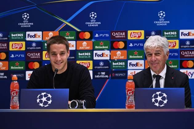 Football, CL, Atalanta Bergamo, Press conference