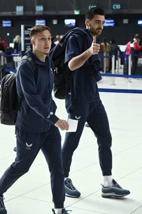 GNK Dinamo Zagreb travels to Salzburg Sandro Kulenovic of Dinamo Zagreb arrive at Franjo Tudjman International Airport before departing for Salzburg, in Zagreb, Croatia, on October 22, 2024. GNK Dinamo Zagreb will play agianst FC Salzburg in UEFA Champions League.  MarkoxLukunic PIXSELL