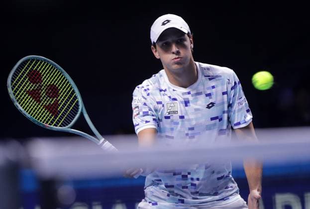 TENNIS - ATP, Tennis Herren Erste Bank Open VIENNA,AUSTRIA,22.OCT.24 - TENNIS - ATP World Tour, Erste Bank Open. Image shows Luciano Darderi (ITA).  GEPAxpictures xWalterxLuger